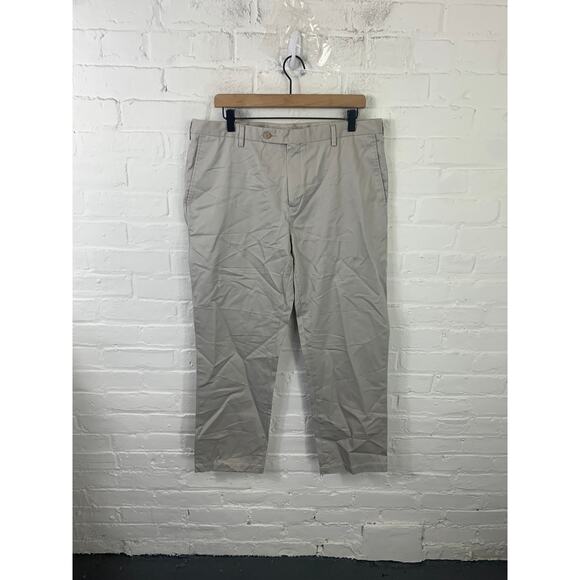 Jos. A. Bank Men's Traveler Performance Tailored Fit Chino Pant Gray Size 36/32 - Picture 1 of 4